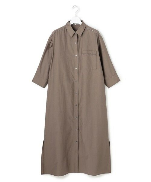 S size ONWARD(小さいサイズ) / エスサイズオンワード ミニ丈・ひざ丈ワンピース | ナイロンコットンタフタ シャツワンピース | 詳細8