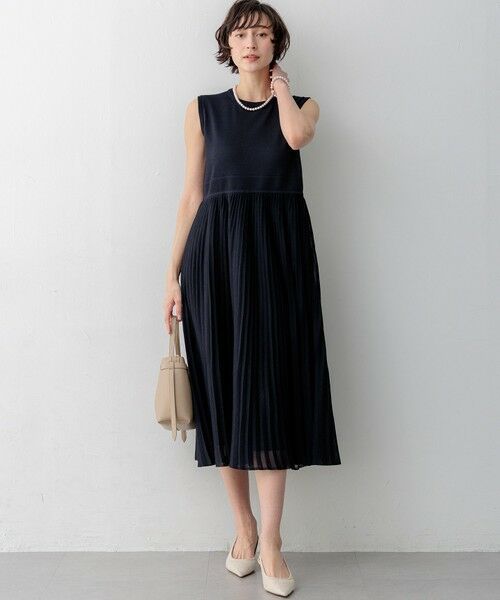 S size ONWARD(小さいサイズ) / エスサイズオンワード ミニ丈・ひざ丈ワンピース | プリーツニット ワンピース | 詳細11
