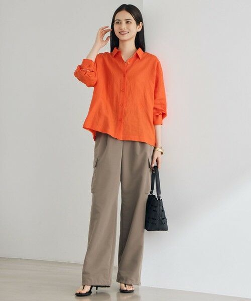 S size ONWARD(小さいサイズ) / エスサイズオンワード カーゴパンツ | 【SHIHOさん着用】ハイカウントカーゴ パンツ | 詳細9