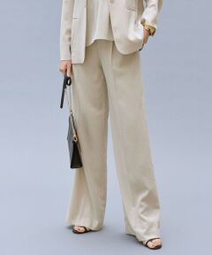 S size ONWARD(小さいサイズ) / エスサイズオンワード その他パンツ | 【カタログ掲載・セットアップ対応・セレモニー・ハレの日・通勤】テクスチャードスーツストレートワイド パンツ