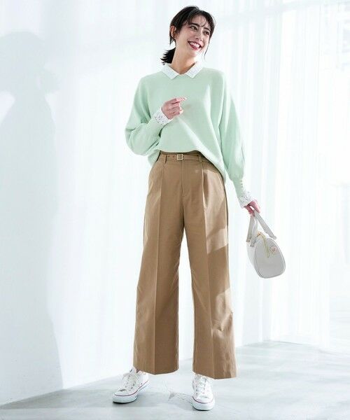 S size ONWARD(小さいサイズ) / エスサイズオンワード その他パンツ | ツイステッドクリアチノワイド パンツ | 詳細16