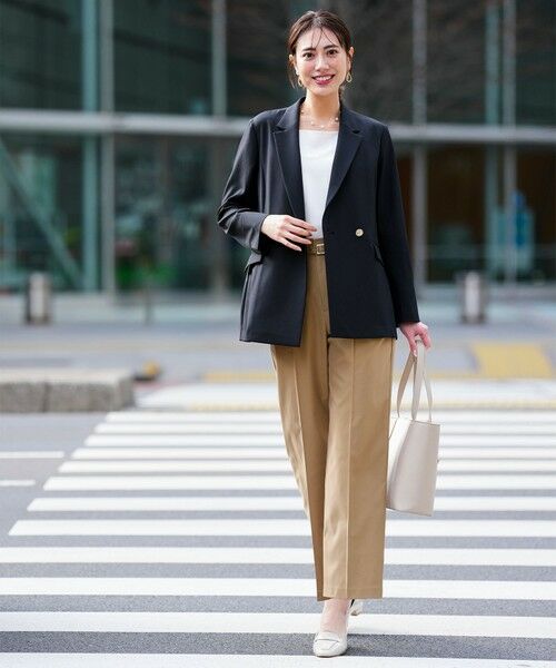 S size ONWARD(小さいサイズ) / エスサイズオンワード その他パンツ | ツイステッドクリアチノワイド パンツ | 詳細17