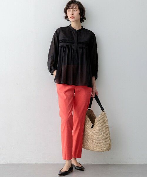 S size ONWARD(小さいサイズ) / エスサイズオンワード その他パンツ | 【CanCam掲載】リネンレーヨンストレッチ テーパード パンツ | 詳細5