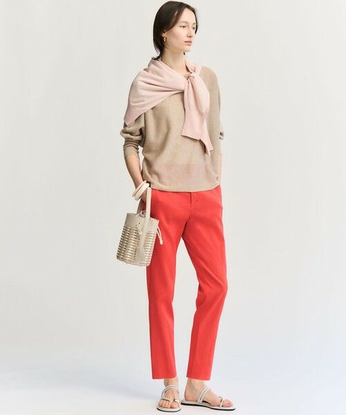 S size ONWARD(小さいサイズ) / エスサイズオンワード その他パンツ | 【CanCam掲載】リネンレーヨンストレッチ テーパード パンツ | 詳細2