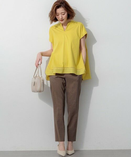 S size ONWARD(小さいサイズ) / エスサイズオンワード その他パンツ | 【CanCam掲載】リネンレーヨンストレッチ テーパード パンツ | 詳細9