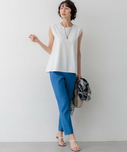 S size ONWARD(小さいサイズ) / エスサイズオンワード その他パンツ | 【CanCam掲載】リネンレーヨンストレッチ テーパード パンツ | 詳細16