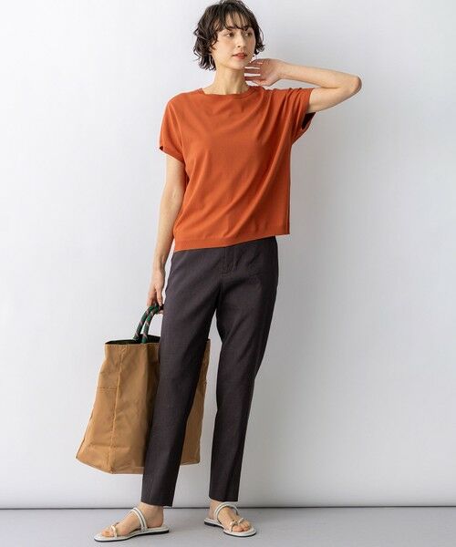 S size ONWARD(小さいサイズ) / エスサイズオンワード その他パンツ | 【CanCam掲載】リネンレーヨンストレッチ テーパード パンツ | 詳細30