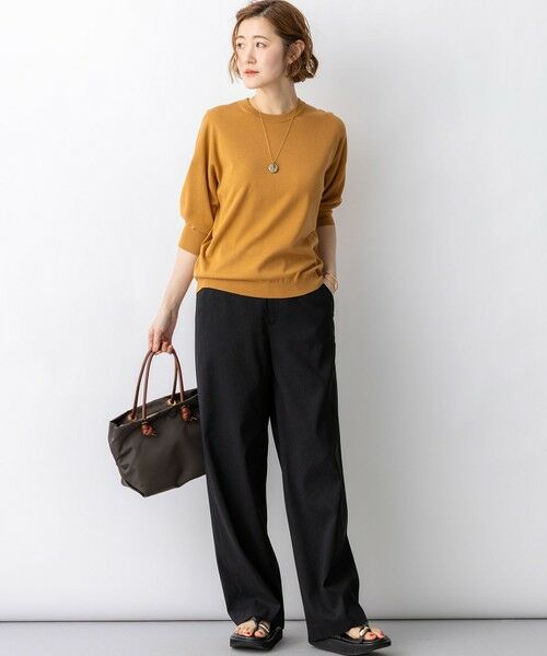 S size ONWARD(小さいサイズ) / エスサイズオンワード その他パンツ | 【CanCam・CLASSY.掲載】リネンレーヨンストレッチ ワイドパンツ | 詳細28