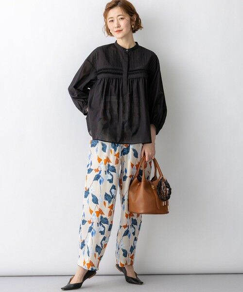 S size ONWARD(小さいサイズ) / エスサイズオンワード その他パンツ | カラーリリープリント ワイド パンツ | 詳細12