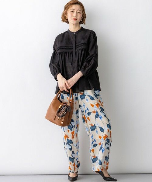 S size ONWARD(小さいサイズ) / エスサイズオンワード その他パンツ | カラーリリープリント ワイド パンツ | 詳細13