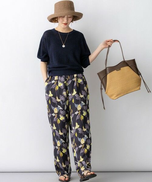 S size ONWARD(小さいサイズ) / エスサイズオンワード その他パンツ | 【先行予約】カラーリリープリント ワイド パンツ | 詳細24