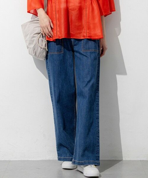 S size ONWARD(小さいサイズ) / エスサイズオンワード デニムパンツ | 【見上愛さん着用】23区 Summer DENIM ベイカーパンツ（インディゴ系）