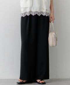 【WEB&一部店舗限定】ストレッチジョーゼット ワイドパンツ