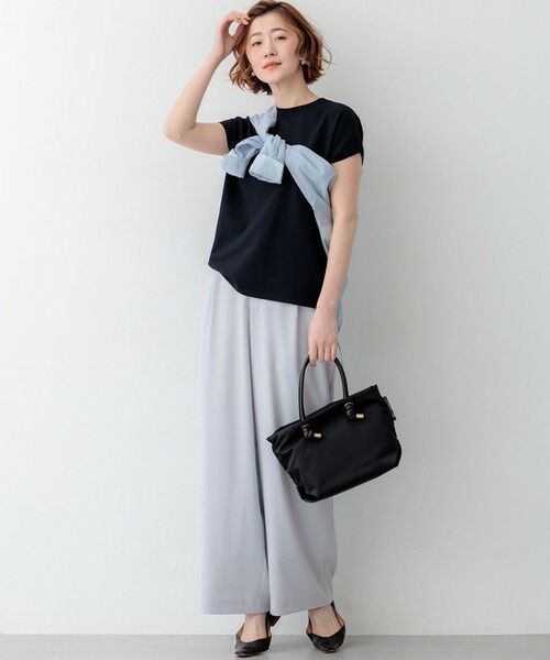 S size ONWARD(小さいサイズ) / エスサイズオンワード その他パンツ | 【WEB&一部店舗限定】ストレッチジョーゼット ワイドパンツ | 詳細21