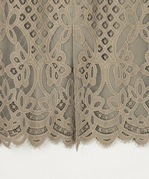 S size ONWARD(小さいサイズ) / エスサイズオンワード ミニ・ひざ丈スカート | 【SHIHOさん着用・こだわり素材】パネルレース スカート | 詳細13