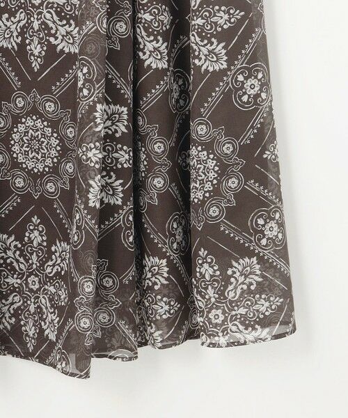 S size ONWARD(小さいサイズ) / エスサイズオンワード ミニ・ひざ丈スカート | 【カタログ掲載】ロータスタイルプリント スカート | 詳細10