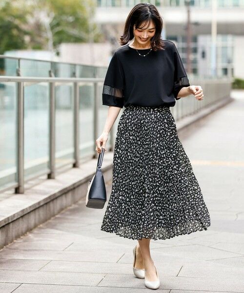 S size ONWARD(小さいサイズ) / エスサイズオンワード ミニ・ひざ丈スカート | エアリープリーツ スカート | 詳細9