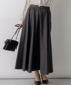 S size ONWARD(小さいサイズ) / エスサイズオンワード ミニ・ひざ丈スカート | 【先行予約】ナイロンコットンタフタ フレアスカート