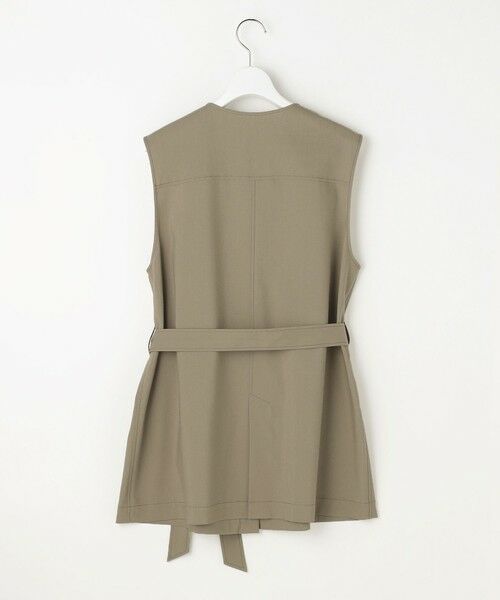 S size ONWARD(小さいサイズ) / エスサイズオンワード ベスト | 【SHIHOさん着用・セットアップ対応】リネンストレッチ ジレ | 詳細12