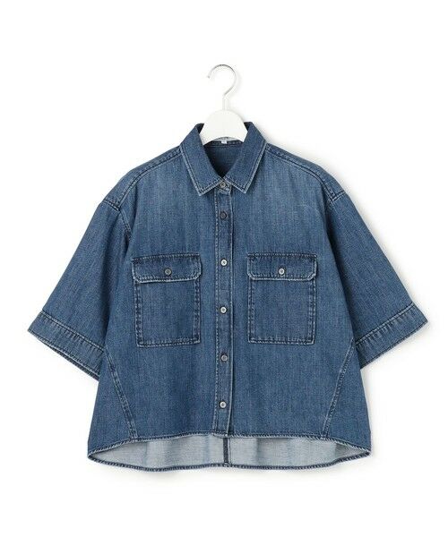 S size ONWARD(小さいサイズ) / エスサイズオンワード シャツ・ブラウス | 【SLOW/一部店舗限定】LIGHT DENIM クロップド シャツ | 詳細14