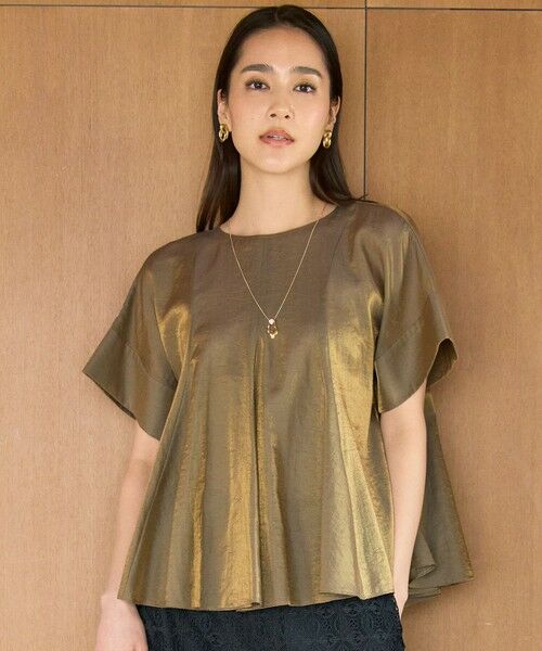 S size ONWARD(小さいサイズ) / エスサイズオンワード シャツ・ブラウス | 【カタログ掲載】ブライトシアーシャンブレー ブラウス（ブロンズ）