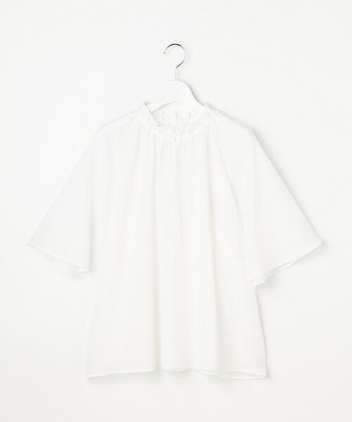 S size ONWARD(小さいサイズ) / エスサイズオンワード シャツ・ブラウス | 【ご好評素材・新型追加】リヨセルポプリンフリル ブラウス | 詳細2