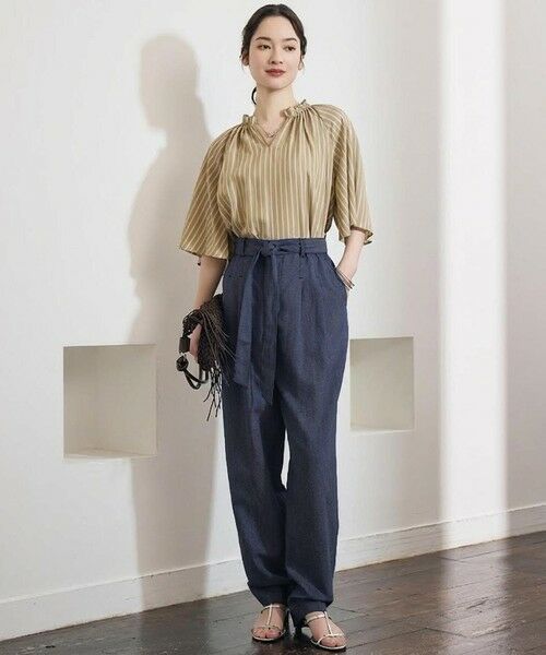 S size ONWARD(小さいサイズ) / エスサイズオンワード シャツ・ブラウス | 【ご好評素材・新型追加】リヨセルポプリンフリル ブラウス | 詳細15