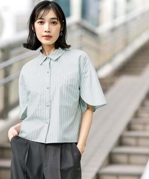 S size ONWARD(小さいサイズ) / エスサイズオンワード シャツ・ブラウス | ペタルスリーブ シャツ | 詳細10