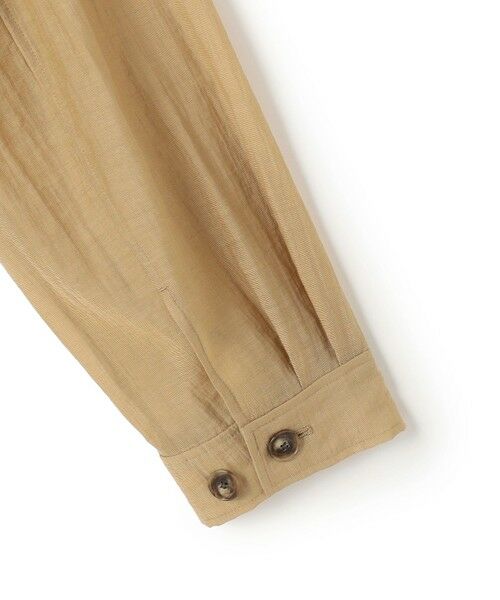 S size ONWARD(小さいサイズ) / エスサイズオンワード シャツ・ブラウス | 【見上愛さん着用】リネンミックスシアースラブ ミリタリージャケット | 詳細14