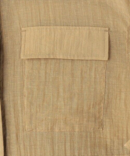 S size ONWARD(小さいサイズ) / エスサイズオンワード シャツ・ブラウス | 【見上愛さん着用】リネンミックスシアースラブ ミリタリージャケット | 詳細15