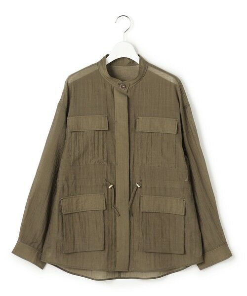 S size ONWARD(小さいサイズ) / エスサイズオンワード シャツ・ブラウス | 【見上愛さん着用】リネンミックスシアースラブ ミリタリージャケット | 詳細26