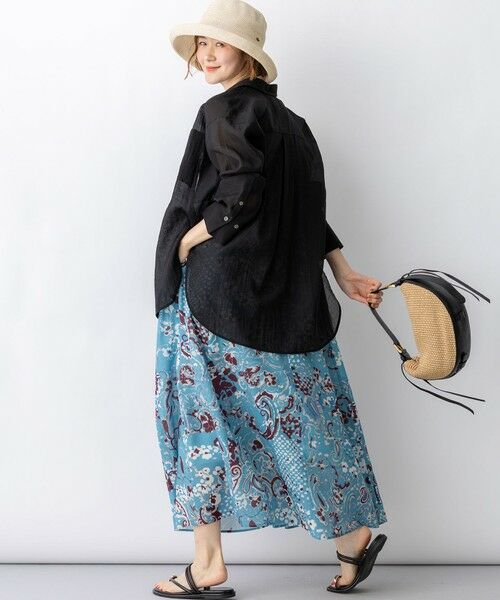 S size ONWARD(小さいサイズ) / エスサイズオンワード シャツ・ブラウス | リネンミックスシアースラブ オーバーシャツ | 詳細6