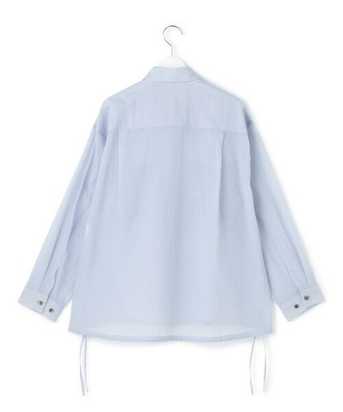 S size ONWARD(小さいサイズ) / エスサイズオンワード シャツ・ブラウス | 【見上愛さん着用】ナイロンコットンシアーボイル ドロストシャツ | 詳細15