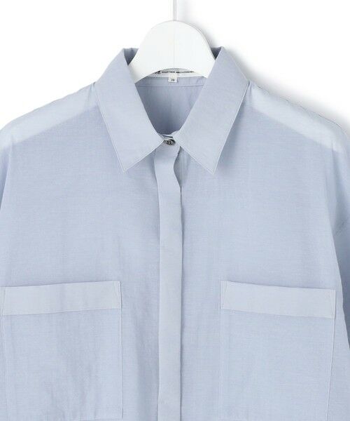 S size ONWARD(小さいサイズ) / エスサイズオンワード シャツ・ブラウス | 【見上愛さん着用】ナイロンコットンシアーボイル ドロストシャツ | 詳細16