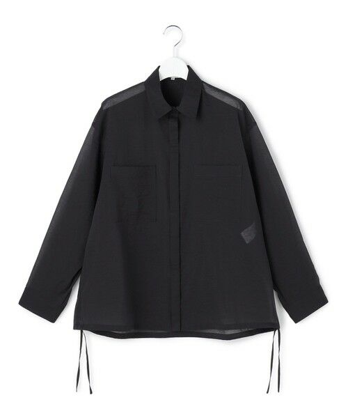S size ONWARD(小さいサイズ) / エスサイズオンワード シャツ・ブラウス | 【見上愛さん着用】ナイロンコットンシアーボイル ドロストシャツ | 詳細26