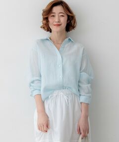 S size ONWARD(小さいサイズ) / エスサイズオンワード シャツ・ブラウス | LIBECOリネン ベーシック シャツ