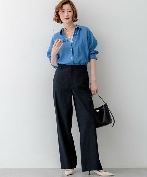 S size ONWARD(小さいサイズ) / エスサイズオンワード シャツ・ブラウス | LIBECOリネン ベーシック シャツ | 詳細26