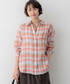S size ONWARD(小さいサイズ) / エスサイズオンワード シャツ・ブラウス | 【見上愛さん着用】LIBECOリネン チェック シャツ
