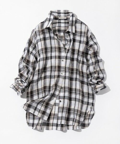 S size ONWARD(小さいサイズ) / エスサイズオンワード シャツ・ブラウス | 【見上愛さん着用】LIBECOリネン チェック シャツ | 詳細12