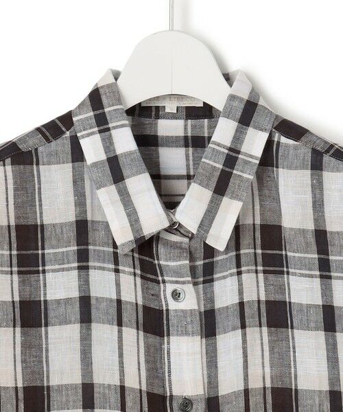S size ONWARD(小さいサイズ) / エスサイズオンワード シャツ・ブラウス | 【見上愛さん着用】LIBECOリネン チェック シャツ | 詳細15