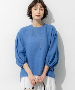 S size ONWARD(小さいサイズ) / エスサイズオンワード シャツ・ブラウス | LIBECOリネン ボリュームスリーブ ブラウス