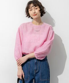 S size ONWARD(小さいサイズ) / エスサイズオンワード シャツ・ブラウス | LIBECOリネン ボリュームスリーブ ブラウス