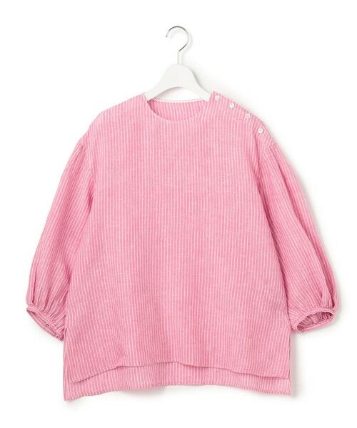 S size ONWARD(小さいサイズ) / エスサイズオンワード シャツ・ブラウス | LIBECOリネン ボリュームスリーブ ブラウス | 詳細7