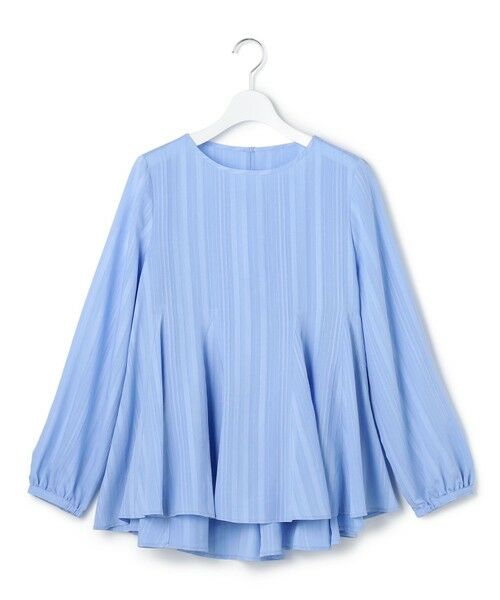 S size ONWARD(小さいサイズ) / エスサイズオンワード シャツ・ブラウス | ドビーストライプ クルーネック フレアブラウス | 詳細7