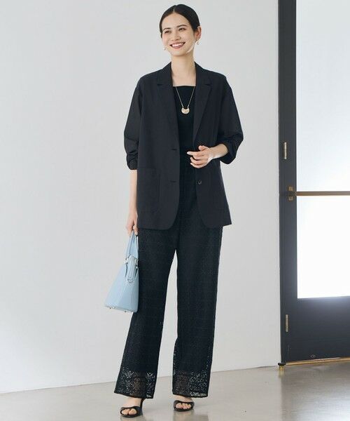 S size ONWARD(小さいサイズ) / エスサイズオンワード テーラードジャケット | 【カタログ掲載・軽やか】シアーボイルテーラード ジャケット | 詳細12