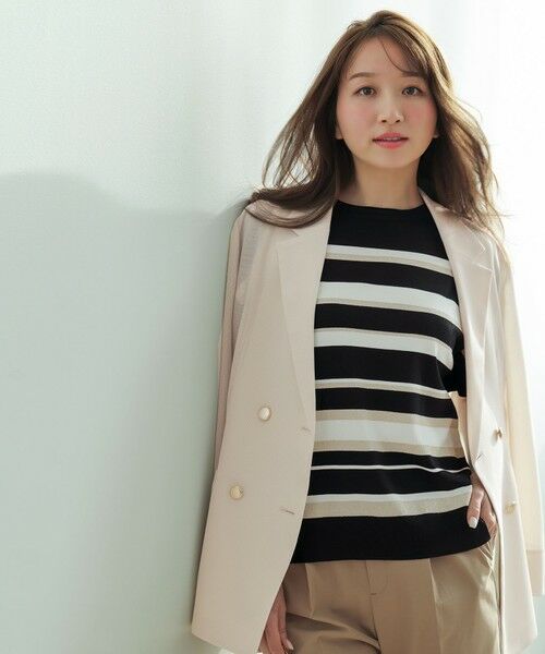 S size ONWARD(小さいサイズ) / エスサイズオンワード テーラードジャケット | シアーメッシュ ダブルジャケット | 詳細15