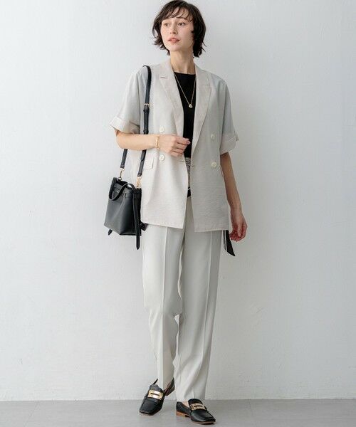 S size ONWARD(小さいサイズ) / エスサイズオンワード その他アウター | 【見上愛さん着用】シアータンブラー ダブルジャケット | 詳細20