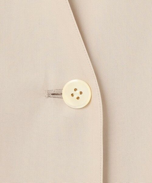 S size ONWARD(小さいサイズ) / エスサイズオンワード その他アウター | ライトシアーマットクロス ノーカラー ジレ | 詳細12