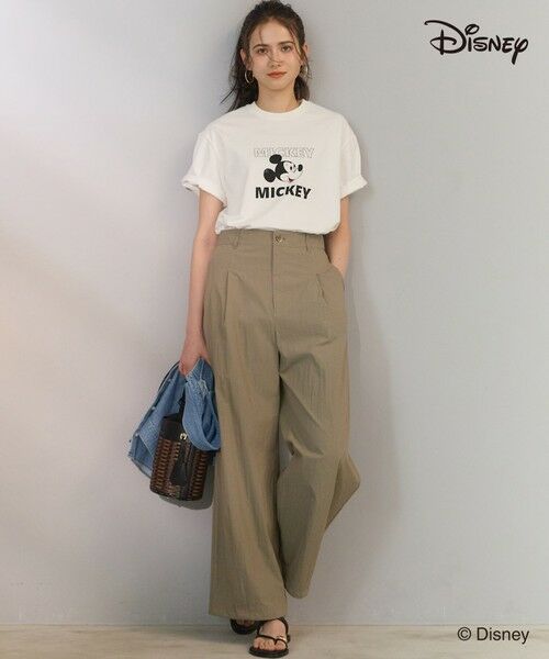 S size ONWARD(小さいサイズ) / エスサイズオンワード カットソー | 【SLOW/一部店舗限定】Mickeyデザイン Tシャツ | 詳細1