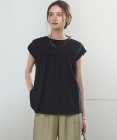 S size ONWARD(小さいサイズ) / エスサイズオンワード カットソー | 【SLOW/一部店舗限定】シャーリングデザイン 2WAY カットソー